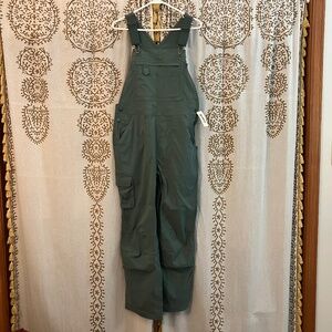NWT! Duluth Trading Women's S X 29 Heirloom Gardening Bib Overalls FIR Green